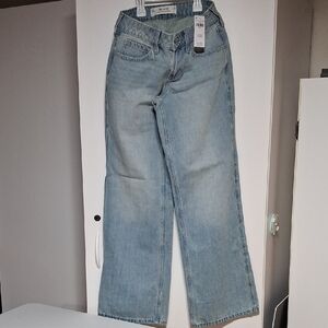 Hollister Light Blue Wide-Leg Jeans